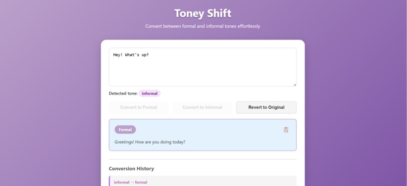 ToneyShift – screenshot 1