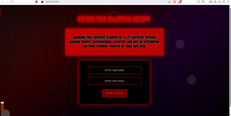 Haunted_AI_ Story_Generator – screenshot 1