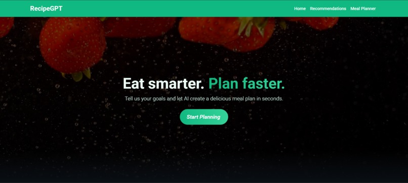RecipeGPT – screenshot 2