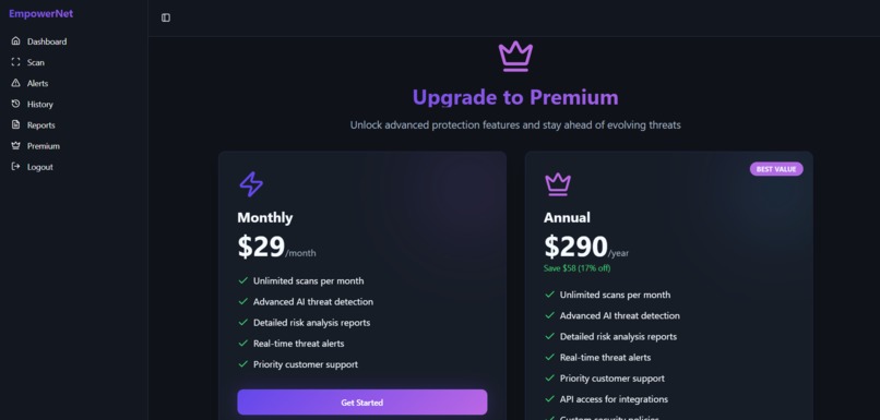 EmpowerNet – AI Scam Detection Platform – screenshot 5