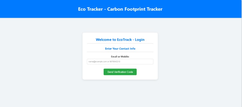 EcoTrack – screenshot 1