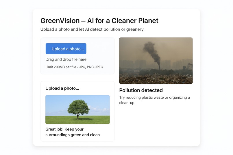 GreenVision – AI for a Cleaner Planet – screenshot 1