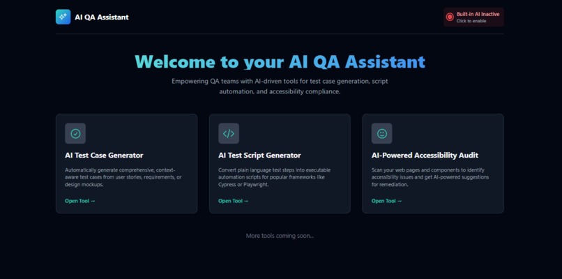 AI QA Assistant – screenshot 1