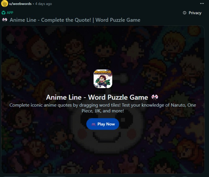 weebwords_dev – screenshot 4