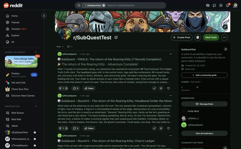 SubQuest – screenshot 1