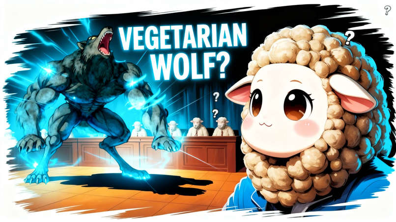 Sheep Meets Proud "Vegetarian" Wolf – screenshot 1