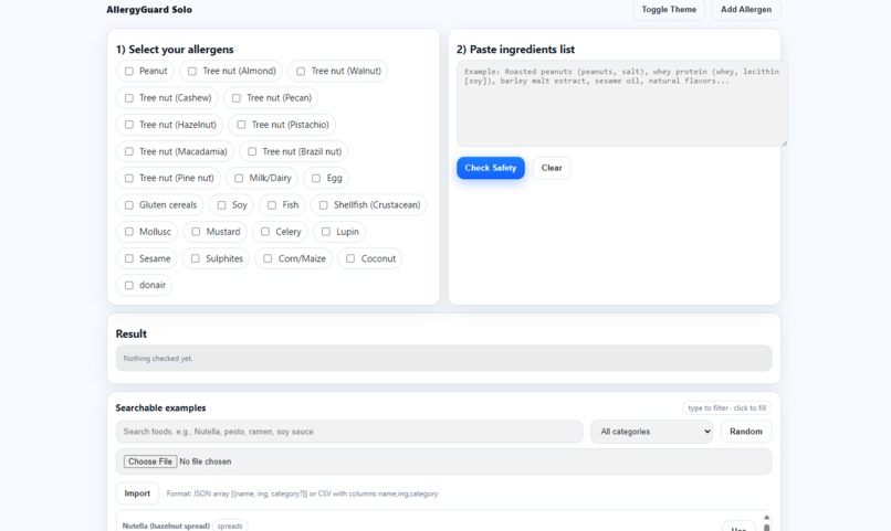 Mohammad Jowkari(AllergyGuard) – screenshot 1