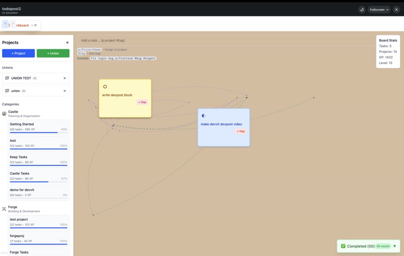 todoPost – screenshot 1