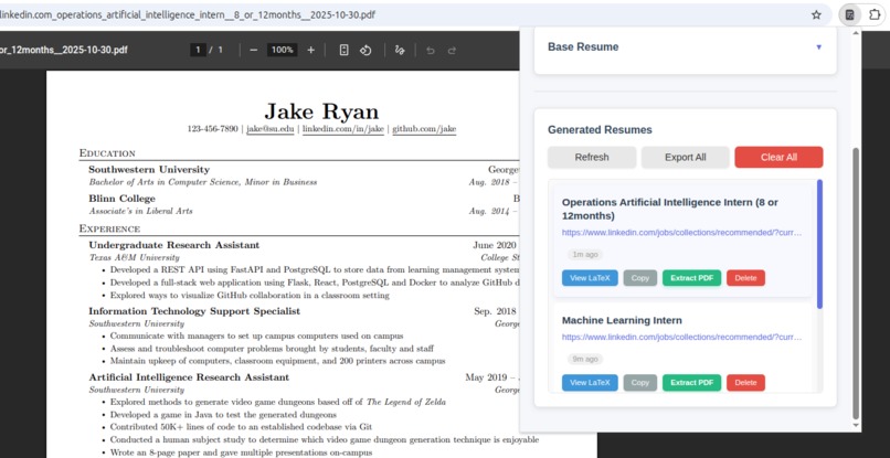 JobTune – screenshot 2