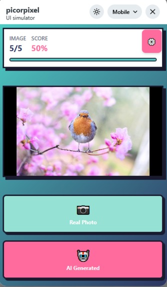 Pic Or Pixel : Can you spot the AI ? – screenshot 2