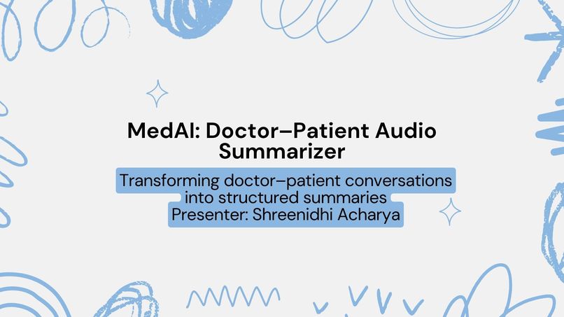 AI assisted doctor–patient audio summarizer – screenshot 2