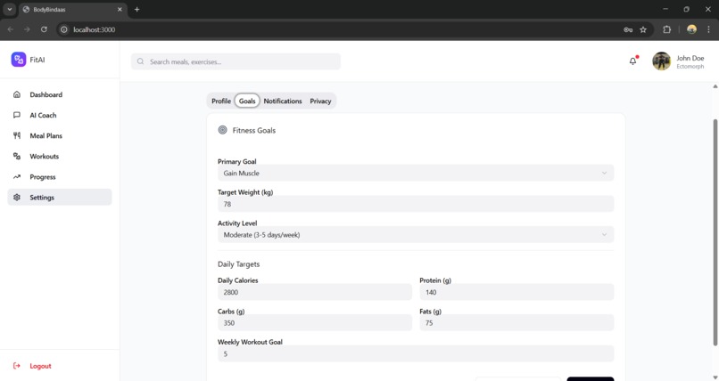 FitAI – screenshot 6