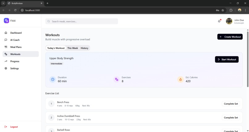 FitAI – screenshot 4