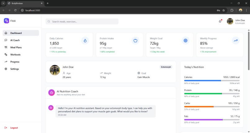 FitAI – screenshot 1
