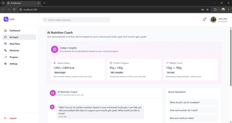 FitAI – screenshot 2