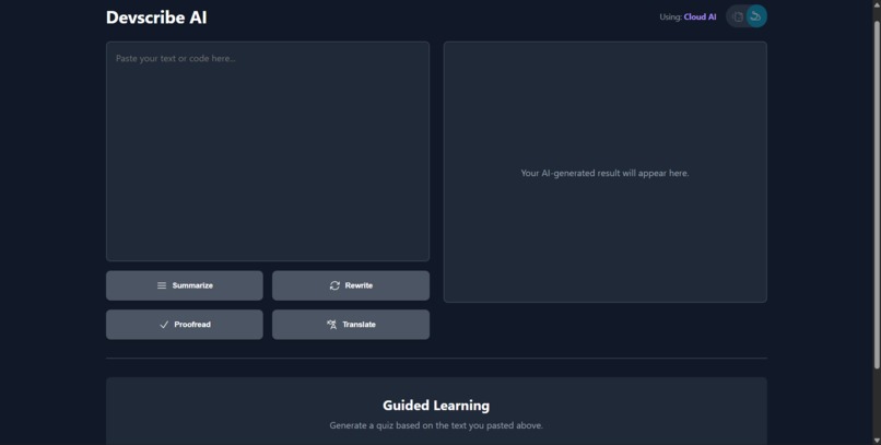 Devscribe AI – screenshot 1