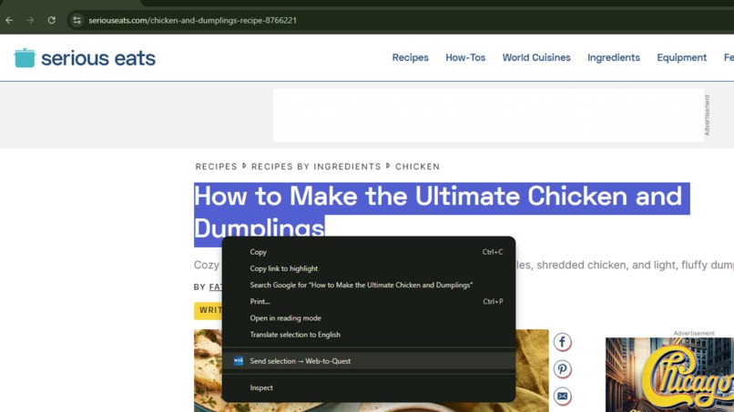 Web-to-Quest – screenshot 1