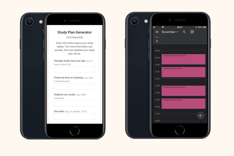 AI Enchanced Study Plan Generator – screenshot 1