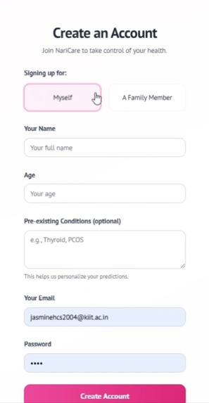 NariCare – screenshot 3