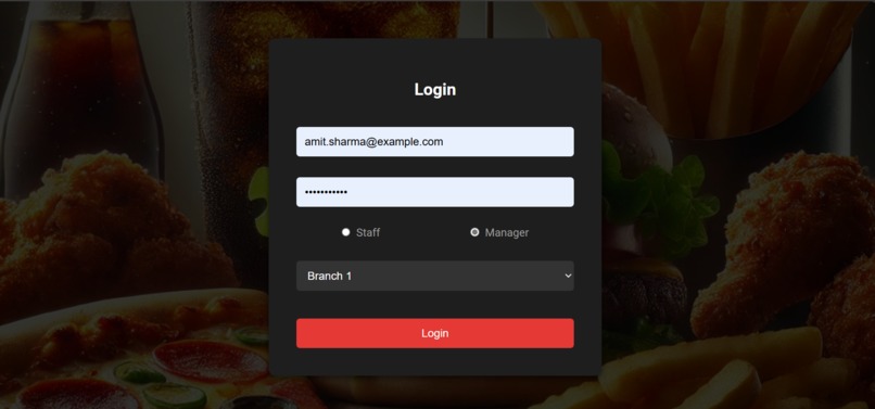 Restaurant managment system – screenshot 2