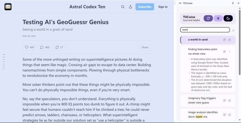 TOCwise – screenshot 4