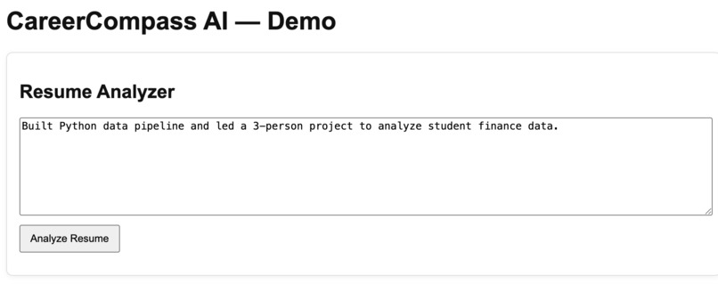 CareerCompass-AI – screenshot 1