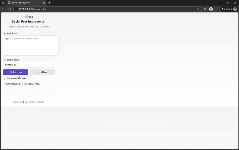 Social Post Improver – screenshot 1