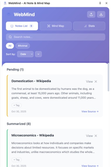 WebMind – screenshot 3