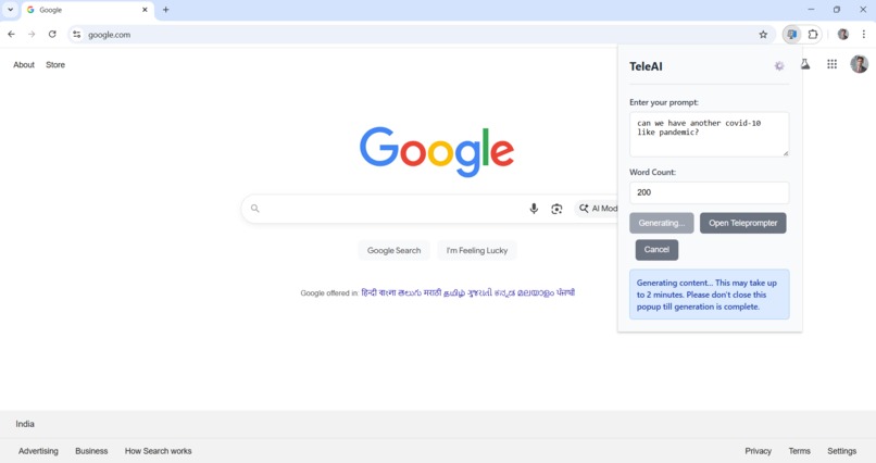 TeleAI – screenshot 2