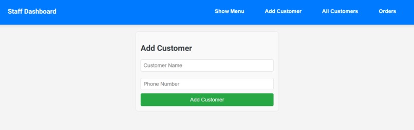Restaurant managment system – screenshot 1