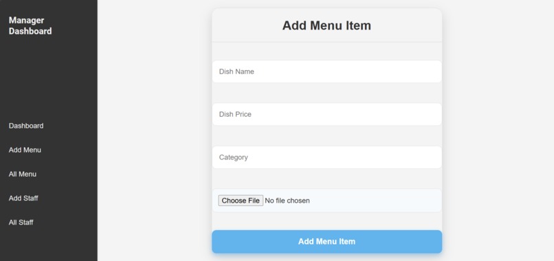 Restaurant managment system – screenshot 2