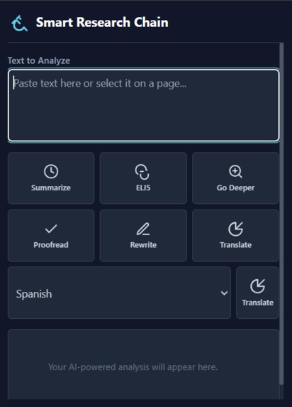Smart Research Chain – screenshot 1