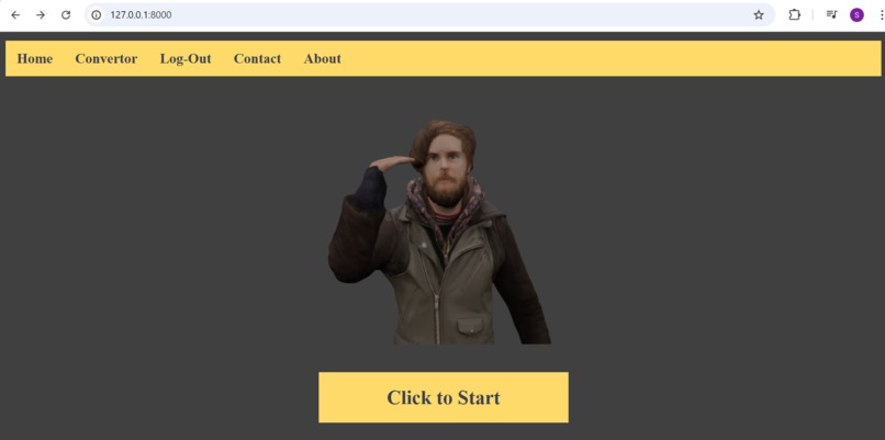Audio-Speech-To-Sign-Language-Converter – screenshot 1