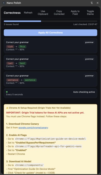 Nano Polish – screenshot 1