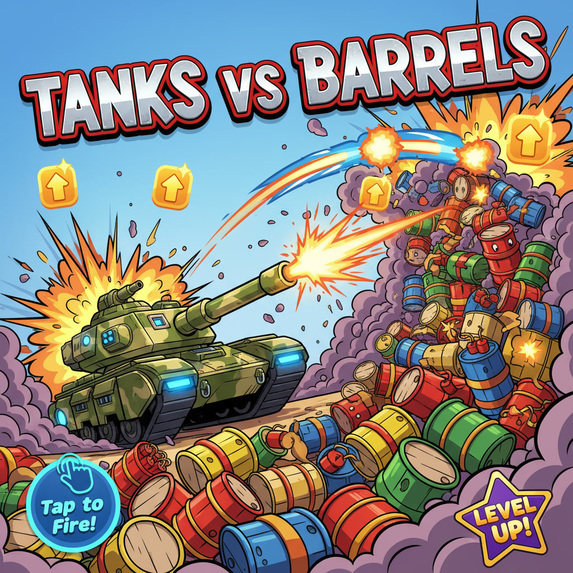 Tanks vs barrels – screenshot 1