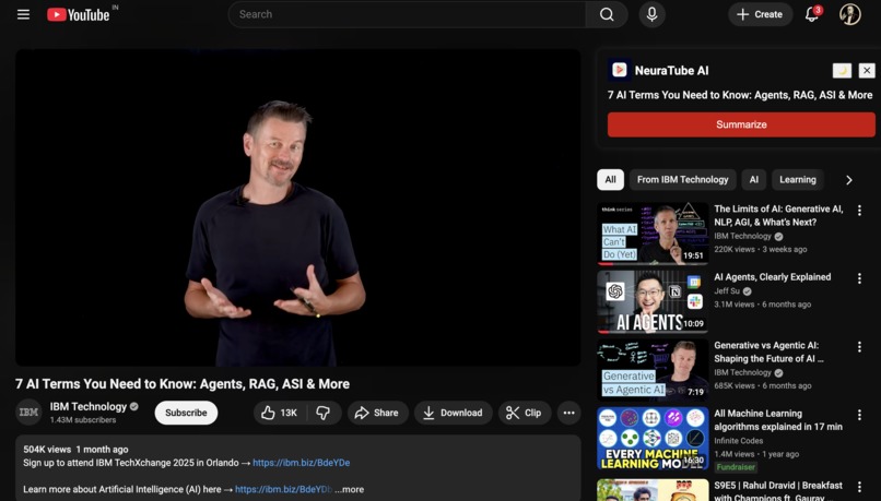 NeuraTube – AI Video Summarizer – screenshot 1
