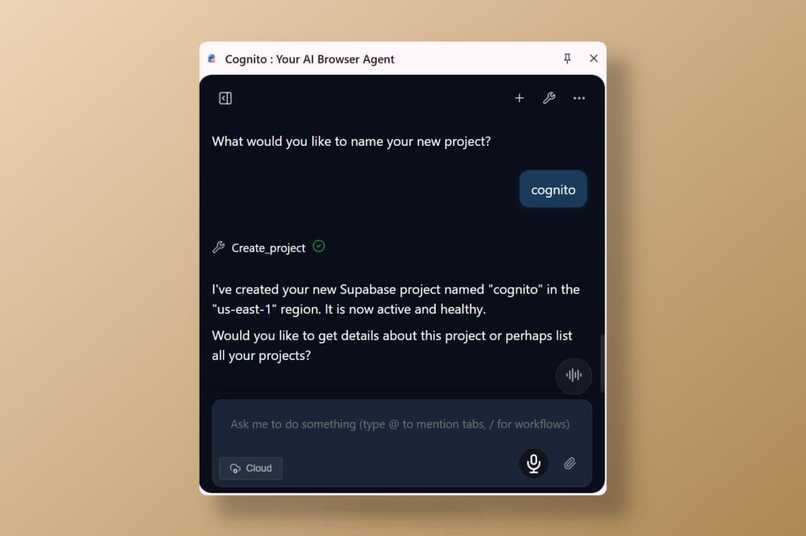 Cognito : Your AI Browser Agent – screenshot 1