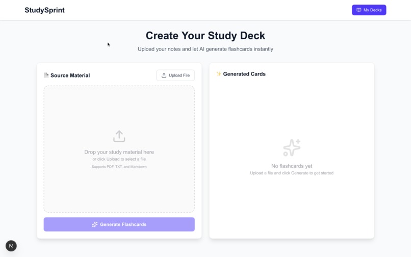 StudySprint – screenshot 1