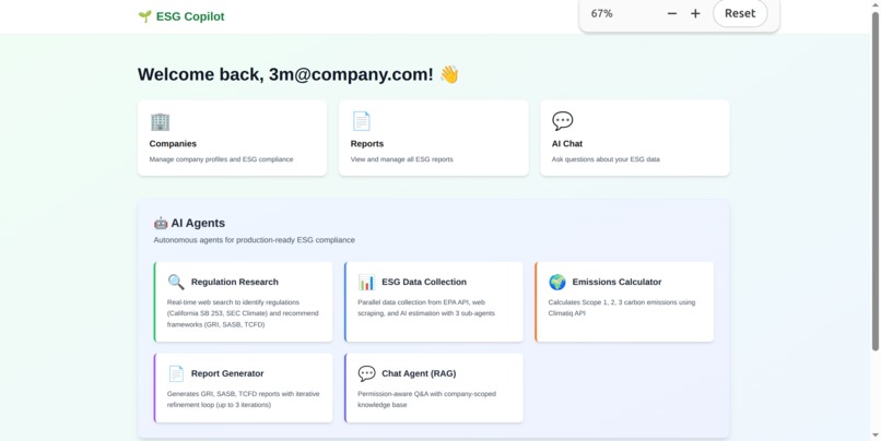 ESG Copilot – screenshot 1
