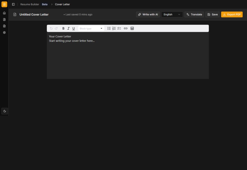 Buddhi LIVE Resume Builder – screenshot 1