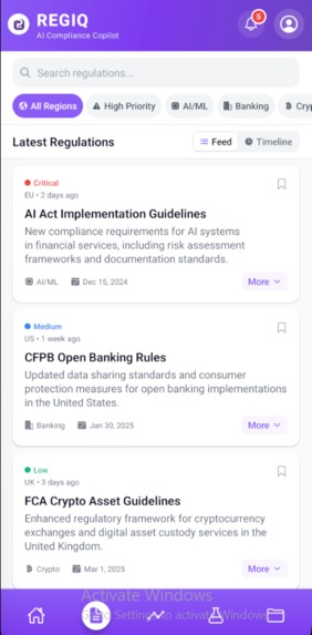 REGIQ — AI-Powered Regulatory Intelligence for Fintech – screenshot 13