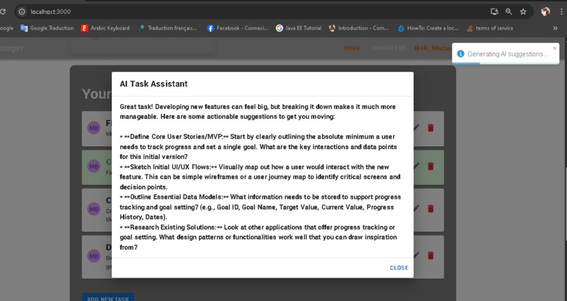AI Powered Task Manager – screenshot 1