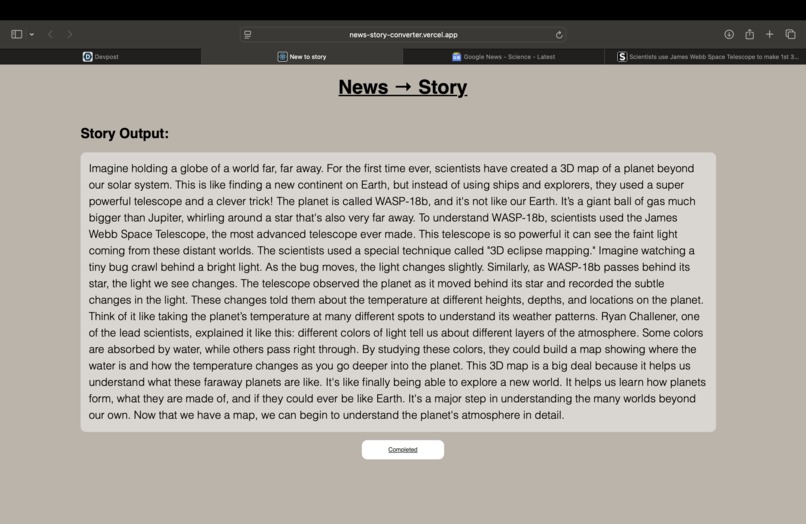 News to Story – screenshot 3