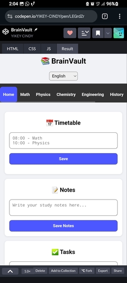 BrainVault – screenshot 2