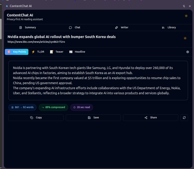 ContentChat AI – screenshot 1
