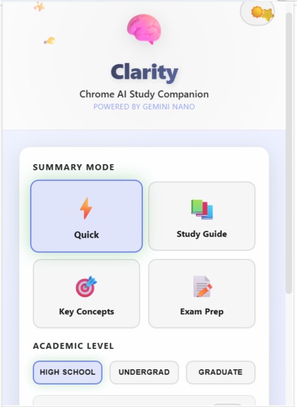 Clarity Summarizer – screenshot 1
