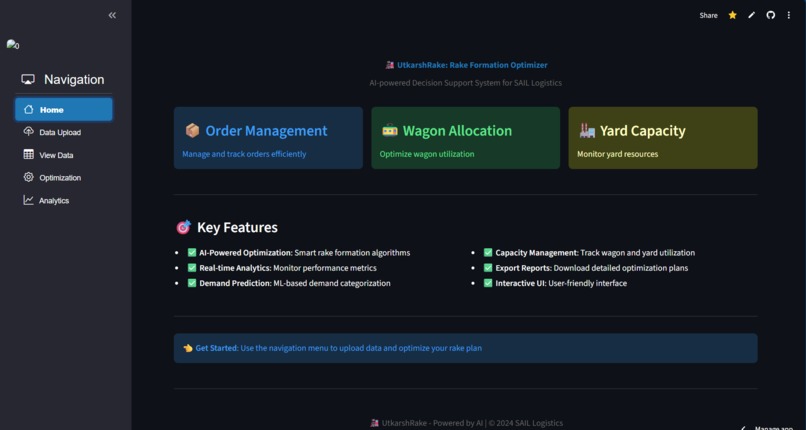 UtkarshRake: Rake Formation Optimiser – screenshot 5