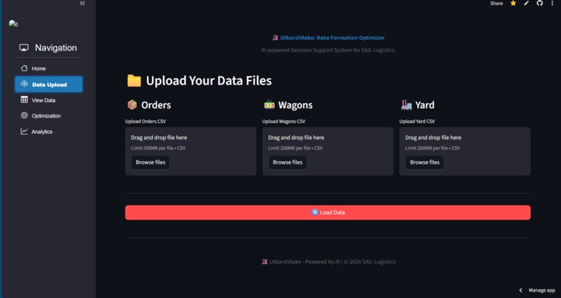 UtkarshRake: Rake Formation Optimiser – screenshot 7