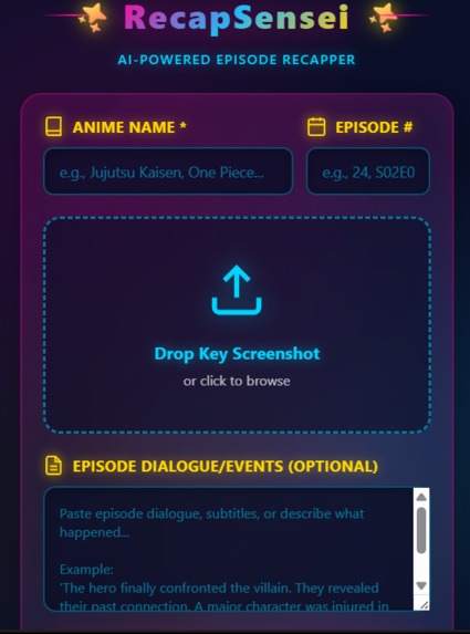 RecapSensie – screenshot 2