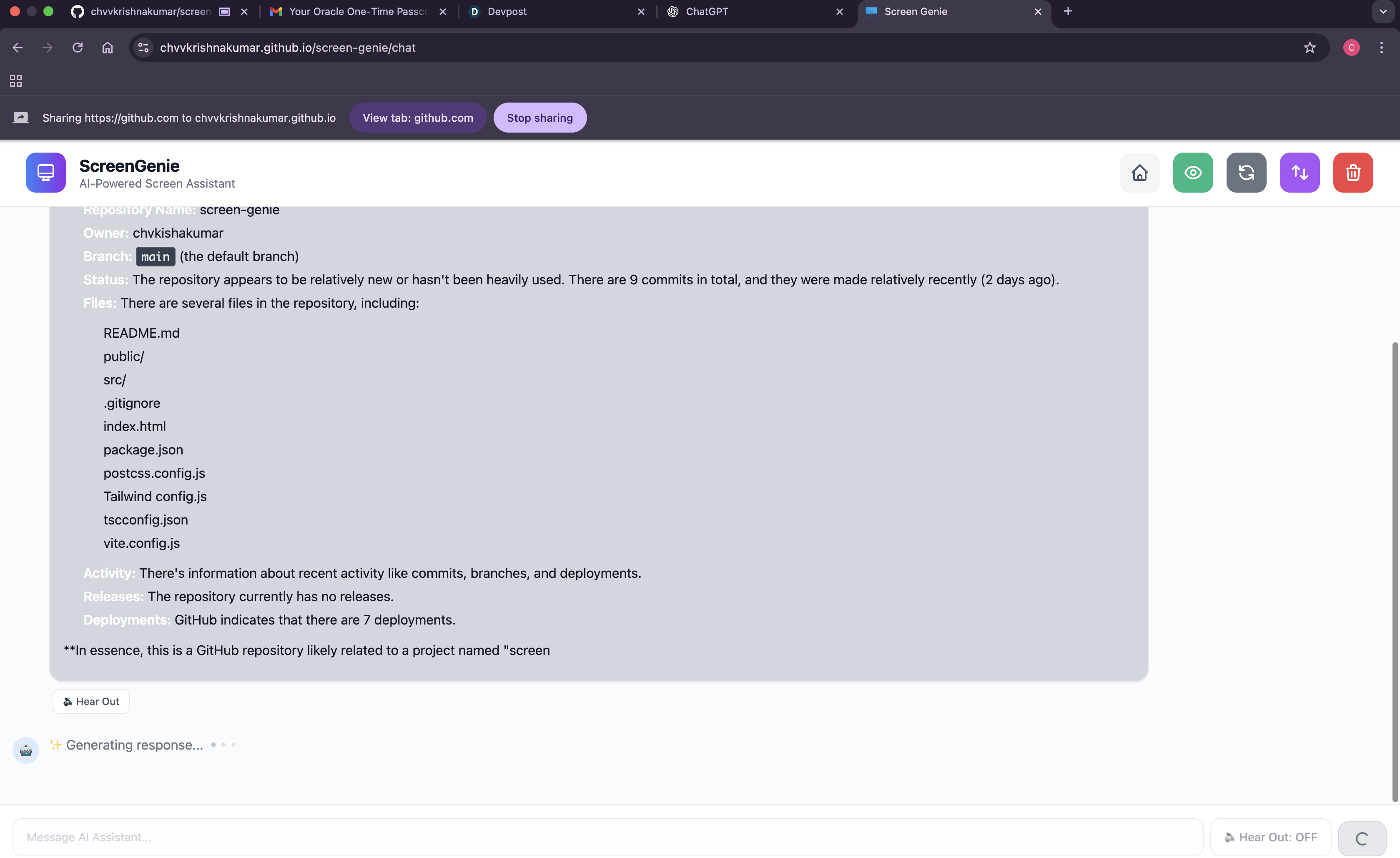 Screen Genie | Devpost